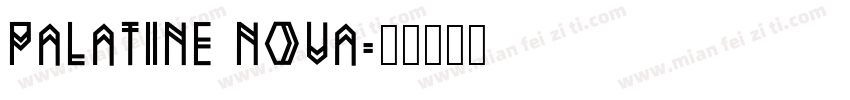 Palatine Nova字体转换